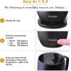 imageNextmug  TemperatureControlled SelfHeating Coffee Mug Black  14 ozBlack