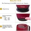 imageNextmug  TemperatureControlled SelfHeating Coffee Mug Black  14 ozBurgundy