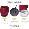imageNextmug  TemperatureControlled SelfHeating Coffee Mug Black  14 ozBurgundy