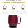 imageNextmug  TemperatureControlled SelfHeating Coffee Mug Black  14 ozBurgundy