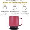 imageNextmug  TemperatureControlled SelfHeating Coffee Mug Black  14 ozDusty Rose
