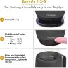 imageNextmug  TemperatureControlled SelfHeating Coffee Mug Black  14 ozGraphite