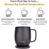 imageNextmug  TemperatureControlled SelfHeating Coffee Mug Black  14 ozGraphite