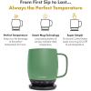imageNextmug  TemperatureControlled SelfHeating Coffee Mug Black  14 ozSage
