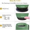 imageNextmug  TemperatureControlled SelfHeating Coffee Mug Black  14 ozSage