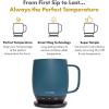 imageNextmug  TemperatureControlled SelfHeating Coffee Mug Black  14 ozSlate Blue