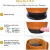 imageNextmug  TemperatureControlled SelfHeating Coffee Mug Black  14 ozSpice