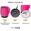 imageNextmug  TemperatureControlled SelfHeating Coffee Mug Black  14 ozTrue Pink