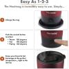 imageNextmug Go  TemperatureControlled SelfHeating Travel Mug Graphite  16 ozBurgundy
