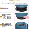 imageNextmug Plus  TemperatureControlled SelfHeating Coffee Mug Black  18 ozSlate Blue