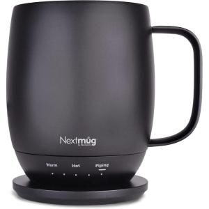 imageNextmug  TemperatureControlled SelfHeating Coffee Mug Black  14 ozBlack