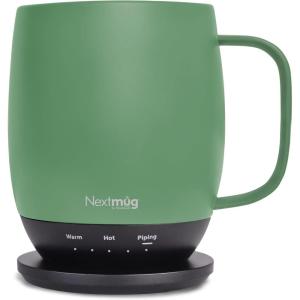 imageNextmug  TemperatureControlled SelfHeating Coffee Mug Black  14 ozSage