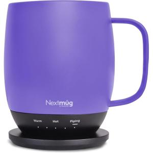 imageNextmug  TemperatureControlled SelfHeating Coffee Mug Black  14 ozViolet