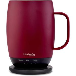 imageNextmug Plus  TemperatureControlled SelfHeating Coffee Mug Black  18 ozBurgundy
